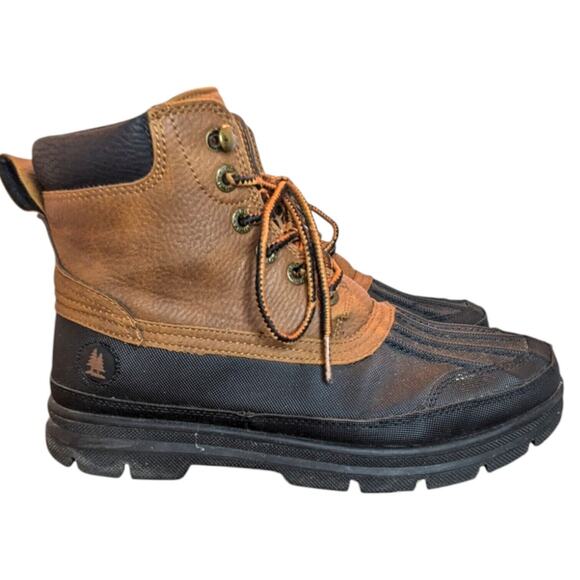 G.H. Bass Duck Boots Black/Brown Men's Size 9 - Picture 1 of 9